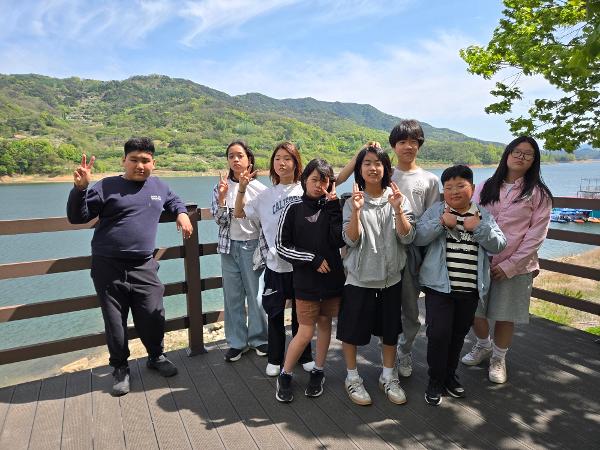 캠핑체험 및 합천호 트레킹 자유학기 진로체험학습